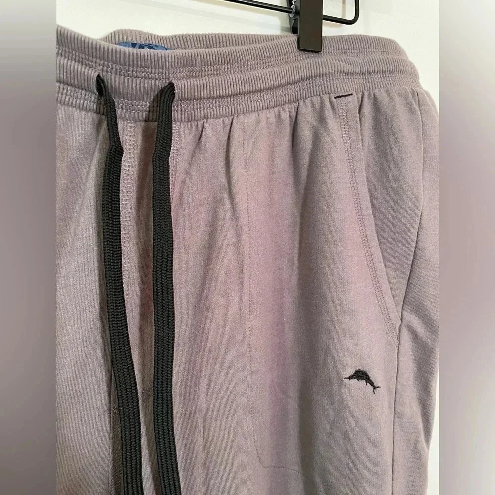 Tommy Bahama Navy Gray Pull-On Jogger Sweatpants With Logo Men's Size Large - Picture 5 of 7